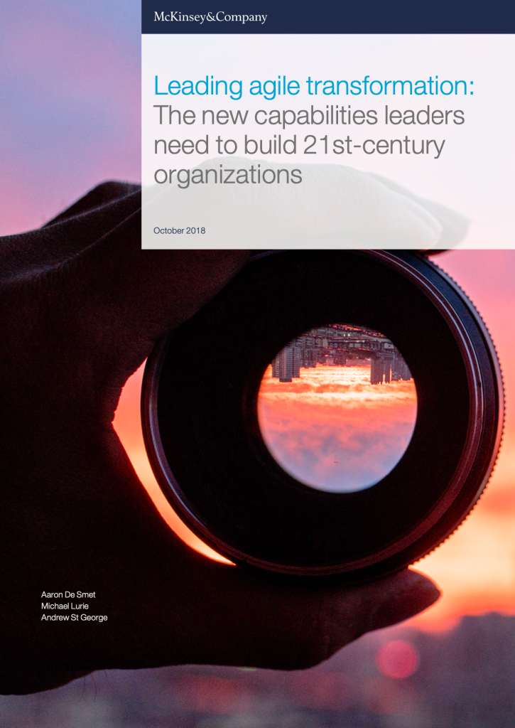 Leading agile transformation, a paper by McKinsey