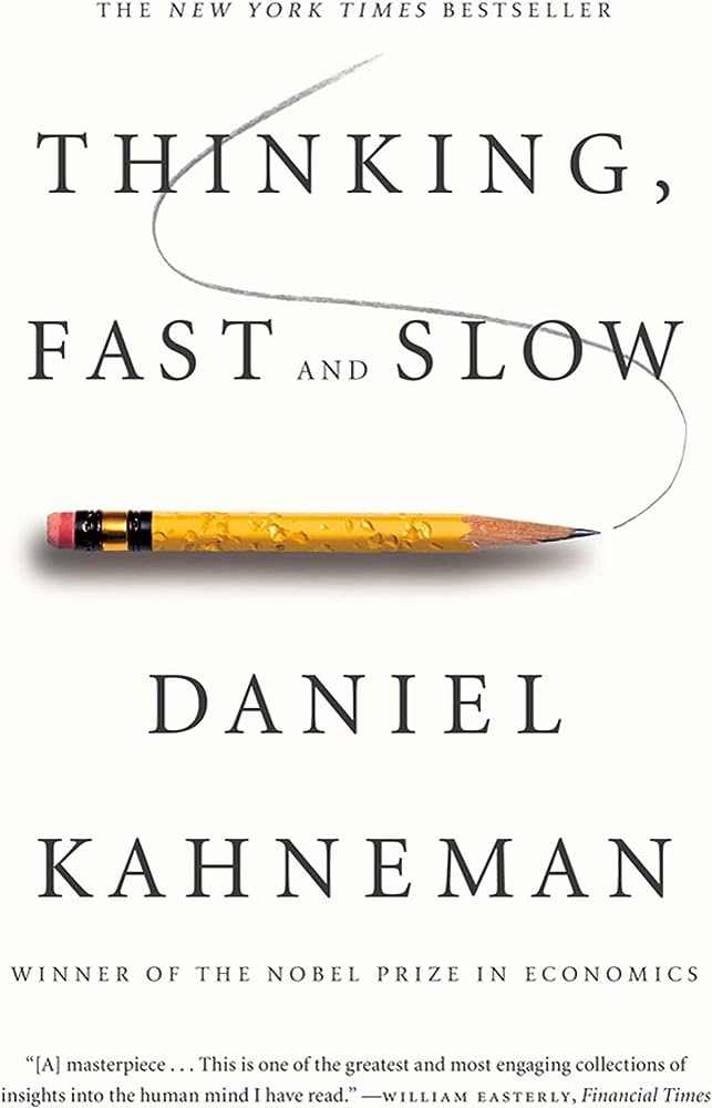 Portada de Thinking fast and slow de Daniel Kahneman